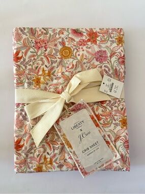 NWT J. Crew Limited-edition crib sheet set in Liberty Garden of Life fabric